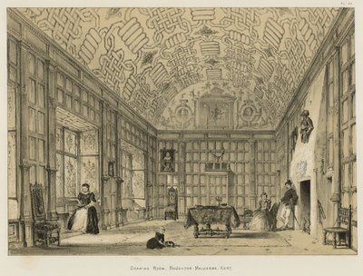 Salon, Boughton-Malherbe, Kent - Joseph Nash